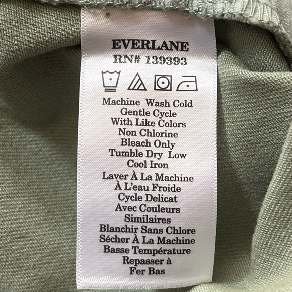 Everlane The Easy Pant Straight Leg Jeans Lily Pad Green Size Medium 34/36 - Picture 4 of 9